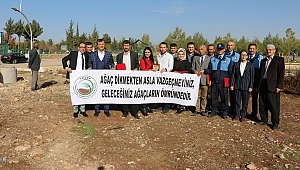 PAZARCIK BELEDİYESİ BİSİKLET VE YÜRÜYÜŞ PARKURU ETRAFINDA FİDAN DİKİMİ YAPILDI