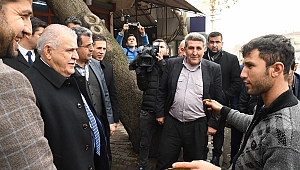 BAŞKAN HANEFİ MAHÇİÇEK’İN ESNAF ZİYARETİ