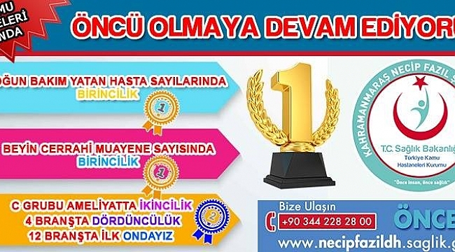 874 KAMU HASTANESİ ARASINDA İLK 100 HASTANE İSTATİSTİĞİ AÇIKLANDI