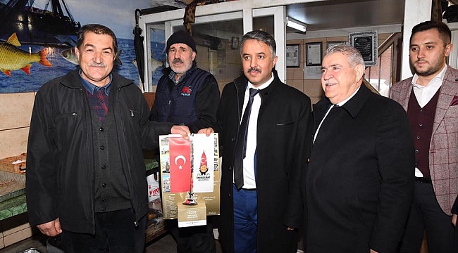 BAŞKAN HANEFİ MAHÇİÇEK, ESNAFLARI ZİYARET ETTİ