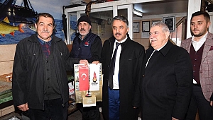 BAŞKAN HANEFİ MAHÇİÇEK, ESNAFLARI ZİYARET ETTİ