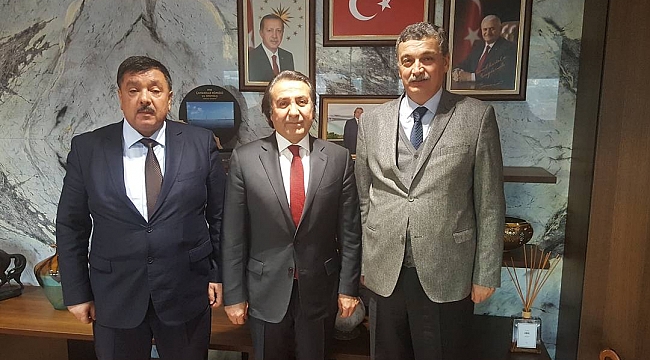 CELALETTİN GÜVENÇ BELEDİYE BAŞKANLARIYLA GENEL MÜDÜRLERİ ZİYARET ETTİ