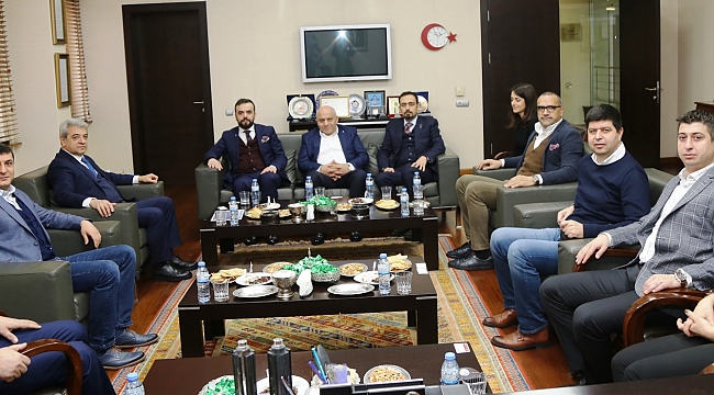 EVSİD HEYETİ, BAŞKAN ZABUN’U ZİYARET ETTİ