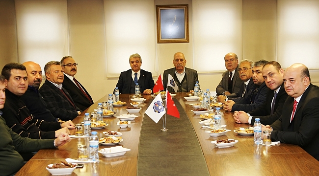 KMTSO BAŞKANI ZABUN, TİCARET BORSASI YÖNETİMİ İLE BİR ARAYA GELDİ