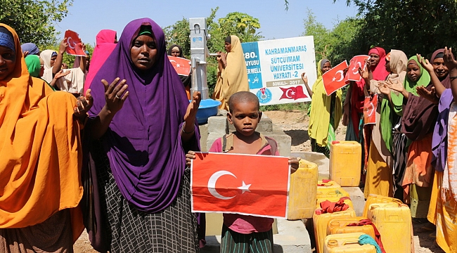 KSÜ, GÖNÜL COĞRAFYAMIZ SOMALİ’DE 2 ADET SU KUYUSU AÇTI