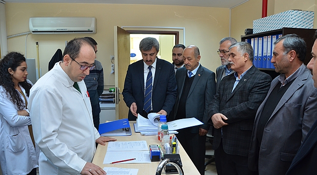 MUHTARLARIN AYVALI ARITMA TESİSİNE ZİYARETLERİ DEVAM EDİYOR