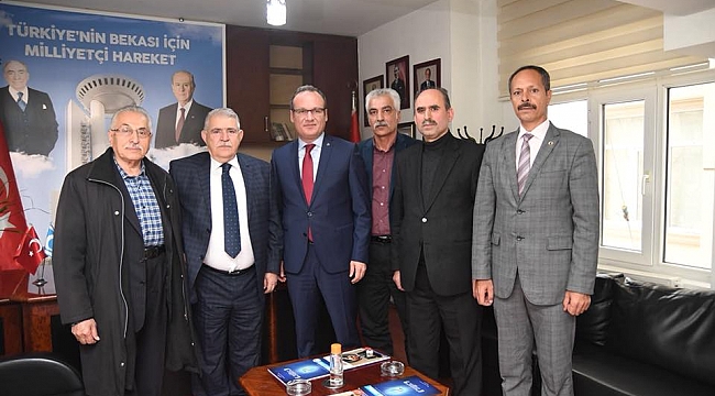 ONİKİŞUBAT BELEDİYE BAŞKANI HANEFİ MAHÇİÇEK, CHP VE MHP İL BAŞKANLARINI ZİYARET ETTİ