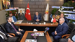 MAHÇİÇEK’TEN, AK PARTİ DULKADİROĞLU İLÇE BAŞKANINA ‘’HAYIRLI OLSUN’’ ZİYARETİ