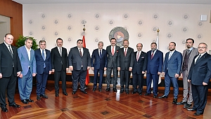 KMTSO YÖNETİMİ TOBB BAŞKANI HİSARCIKLIOĞLU’NU ZİYARET ETTİ