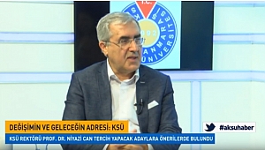 REKTÖR CAN, AKSU TV HABER HAFTA SONU PROGRAMINDA ÜNİVERSİTEMİZİ TANITTI