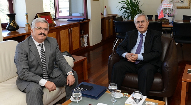 KAHRAMANMARAŞ PTT BAŞMÜDÜRÜ KAPLAN, REKTÖR CAN’I ZİYARET ETTİ
