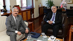 KAHRAMANMARAŞ PTT BAŞMÜDÜRÜ KAPLAN, REKTÖR CAN’I ZİYARET ETTİ