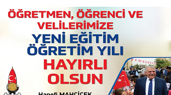 MAHÇİÇEK “GELECEĞİMİZİN TEMİNATI ÇOCUKLARIMIZA BAŞARILAR DİLERİM”