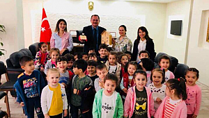 GÖKKUŞAĞI ÖĞRENCİLERİNDEN KÜLTÜR MÜDÜRÜ KÜÇÜKDAĞLI'YA ZİYARET