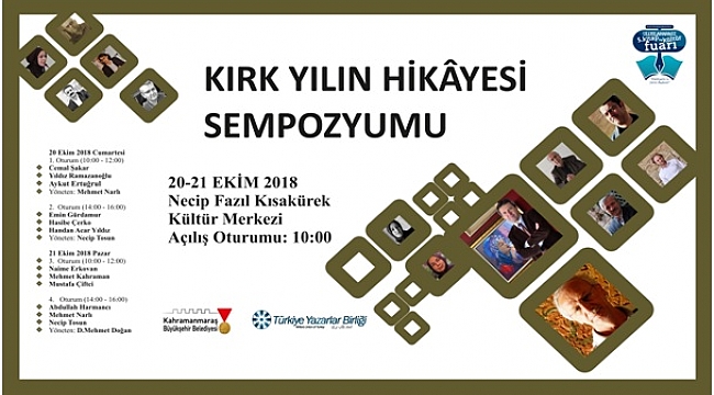 KAHRAMANMARAŞ’TA TYB’NİN 40. YILINDA ‘KIRK YILIN HİKAYESİ SEMPOZYUMU’