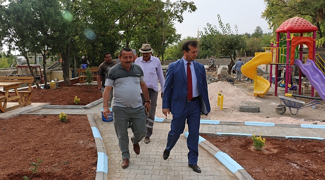 PAZARCIK BELEDİYESİNDEN DÜĞÜN SALONU VE PARK ÇALIŞMASINDA SONA DOĞRU