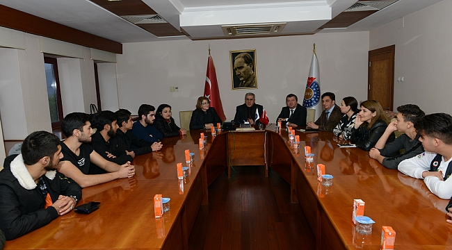 AZERBAYCAN ANKARA BÜYÜKELÇİLİĞİ EĞİTİM MÜŞAVİRİ NESİBOVA, ÜNİVERSİTEMİZİ ZİYARET ETTİ