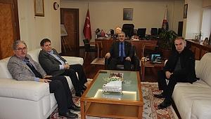 REKTÖR CAN, KAHRAMANMARAŞ BÜYÜKŞEHİR GAZETECİLER CEMİYETİ BAŞKAN VE ÜYELERİNİ AĞIRLADI