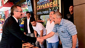 BAŞKAN GÜNGÖR ESNAFLA BULUŞTU