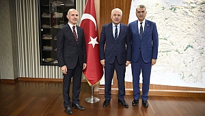 KASKİ GENEL MÜDÜRÜ AHMET KAVAK'TAN DSİ GENEL MÜDÜRÜ MEVLÜT AYDIN'A ZİYARET...