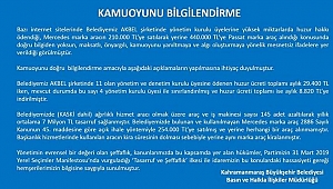 Büyükşehir'den haber ve paylaşımlarla ilgili kamuoyu bilgilendirmesi yapıldı.