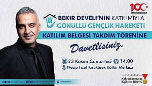 BÜYÜKŞEHİR GENÇLERE VE GÖNÜLLERE DOKUNUYOR. PROGRAMA BEKİR DEVELİ KATILIYOR