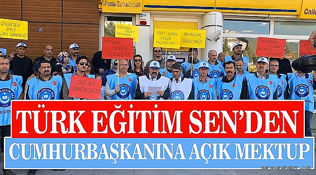 TÜRK EĞİTİM-SENDEN CUMHURBAŞKANINA MEKTUP