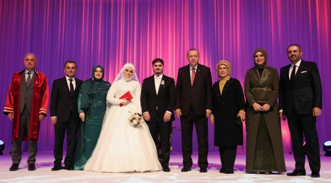 NİKAH ŞAHİTLİĞİNİ BAŞKAN ERDOĞAN VE EŞİ EMİNE ERDOĞAN YAPTI. MUTLULUKLAR DİLERİZ.