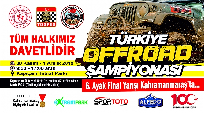 TÜRKİYE OFFROAD ŞAMPİYONASI KAHRAMANMARAŞ’TA