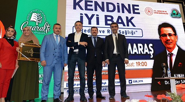 DR. ENDER SARAÇ, KSÜ’DE “KENDİNE İYİ BAK” KONULU SEMİNER VERDİ
