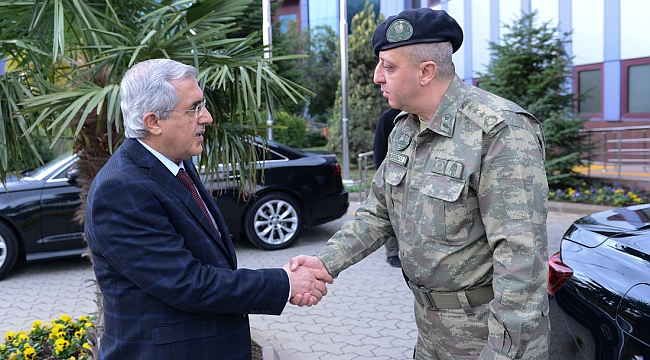 GARNİZON KOMUTANI TNK. ALB. EMİN MEHMET TERZİOĞLU, REKTÖR CAN’I ZİYARET ETTİ
