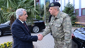 GARNİZON KOMUTANI TNK. ALB. EMİN MEHMET TERZİOĞLU, REKTÖR CAN’I ZİYARET ETTİ