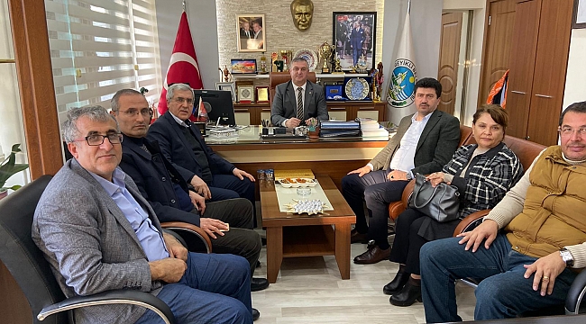 REKTÖR CAN, BOZCAADA KAYMAKAMI GÜLTEKİN VE GEYİKLİ BELEDİYE BAŞKANI ORUÇOĞLU’NU ZİYARET ETTİ