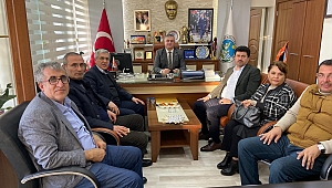 REKTÖR CAN, BOZCAADA KAYMAKAMI GÜLTEKİN VE GEYİKLİ BELEDİYE BAŞKANI ORUÇOĞLU’NU ZİYARET ETTİ