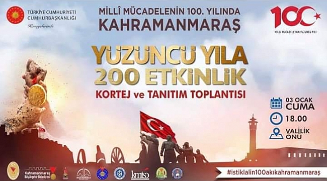 100.YIL 200 ETKİNLİKLE KUTLANACAK