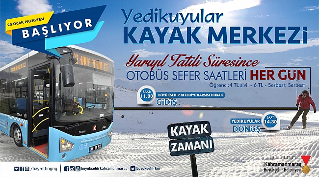 YARIYIL TATİLİNDE YEDİKUYULARA OTOBÜS SEFERLERİ BAŞLIYOR