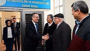 BAŞKAN GÜNGÖR’DEN MİNİBÜSÇÜLER ODASINA ZİYARET