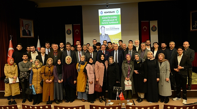 PROF. DR. MUSTAFA KARATAŞ KSÜ’DE ‘SÜNNETİN DOĞRU ANLAŞILMASI VE HAYATA YANSIMASI’ KONULU KONFERANS VERDİ