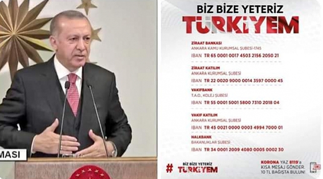 CUMHURBAŞKANI ERDOĞAN 'DAN ANLAMLI KAMPANYA