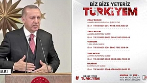 CUMHURBAŞKANI ERDOĞAN 'DAN ANLAMLI KAMPANYA