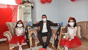 BAŞKAN OKUMUŞ ŞEHİT ÇOCUKLARI YETİM VE ÖKSÜZ ÇOCUKLARI EVİNDE ZİYARET ETTİ