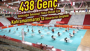 438 GENÇ GELECEĞİN TEKNOLOJİ YILDIZI OLMAK İÇİN KAHRAMANMARAŞ’TA HÜNERLERİNİ SERGİLEDİ