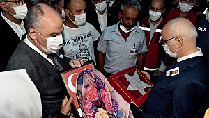 ŞEHİT POLİS MEMURU OSMAN GÜL DUALARLA EBEDİYETE UĞURLANDI
