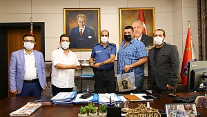BAŞKAN BÜYÜKDERELİ'DEN MÜDÜR CEBELOĞLU'NA ZİYARET