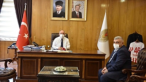BİRLİK BAŞKANI VAKKAS KUZUDAN VALİ ÖMER FARUK COŞKUN'A ZİYARET