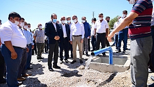 ŞAHİNKAYASI'NDA İÇME SUYU ÇALIŞMALARINDA SONA GELİNDİ