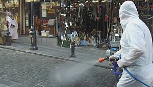 ŞEHİR DEZENFEKTE EDİLİYOR