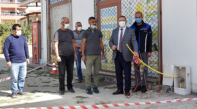GÖKSUN’DA BİR MAHALLE DAHA DOĞALGAZA KAVUŞTU