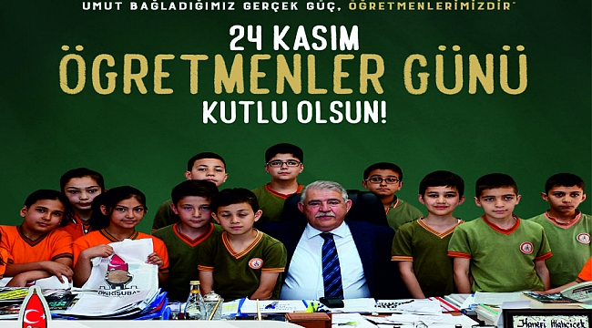 BAŞKAN MAHÇİÇEK, ÖĞRETMENLER GÜNÜNÜ KUTLADI