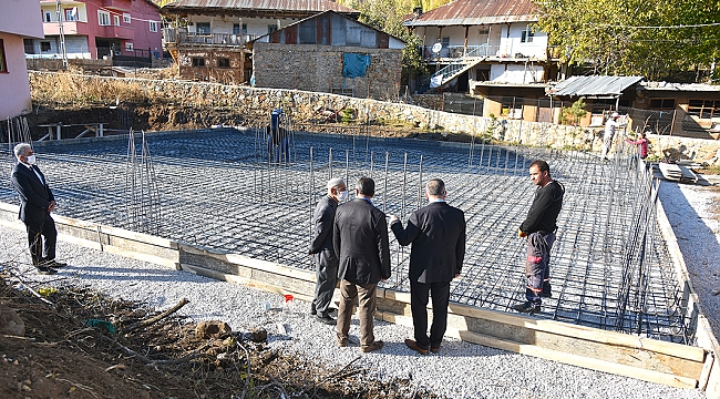 GÖKSUN BELEDİYESİ SOSYAL TESİS YAPIMINA DEVAM EDİYOR